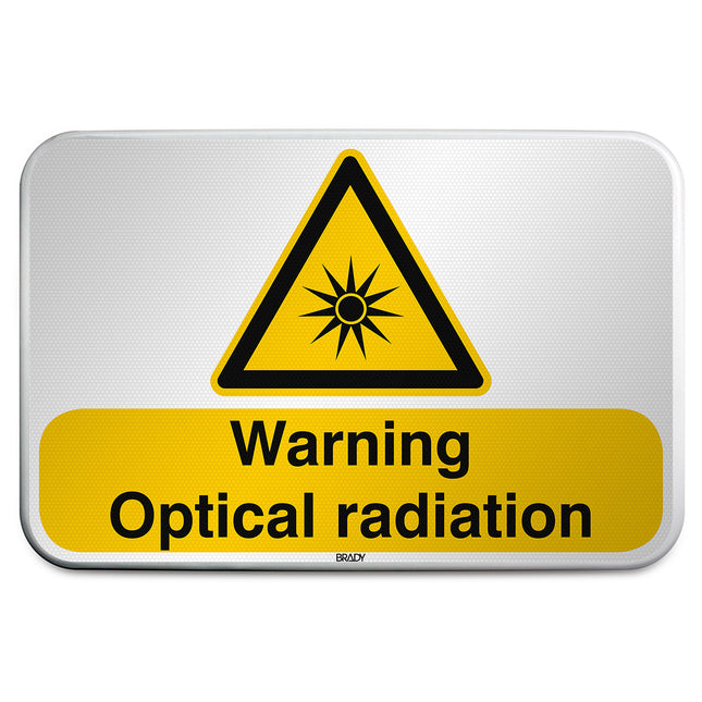 ISO Safety Sign  Warning Optical radiation