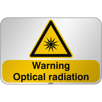 ISO Safety Sign  Warning Optical radiation