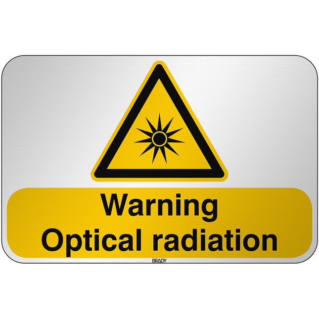 ISO Safety Sign  Warning Optical radiation