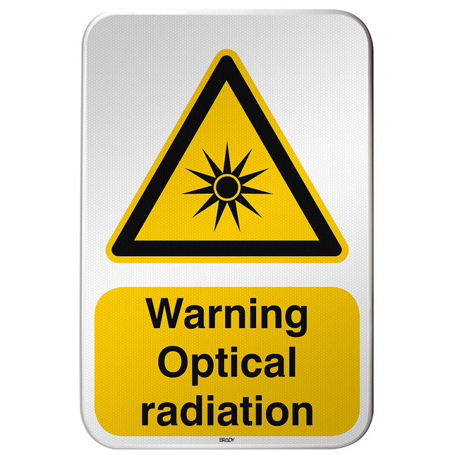 ISO Safety Sign  Warning Optical radiation