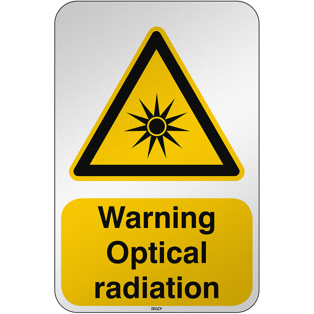 ISO Safety Sign  Warning Optical radiation
