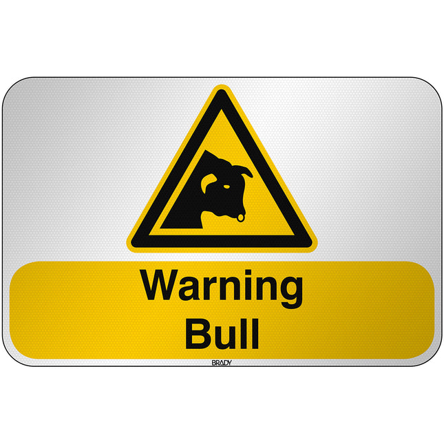 ISO Safety Sign  Warning Bull
