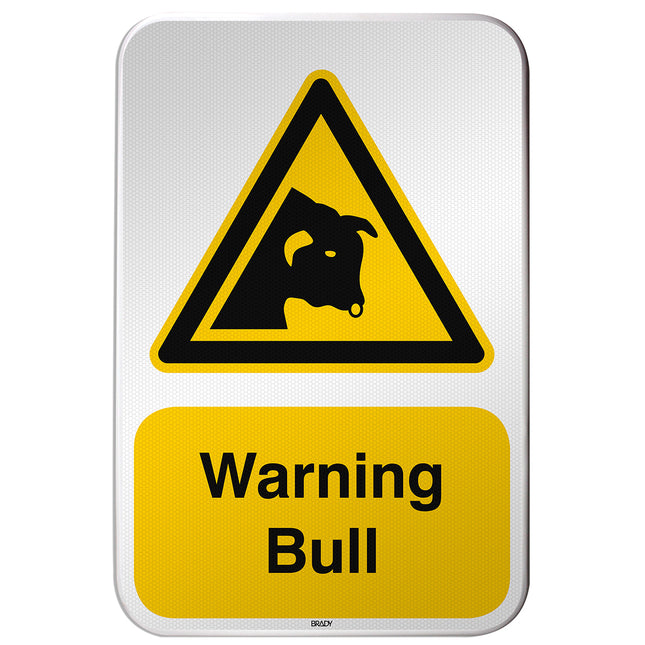 ISO Safety Sign  Warning Bull