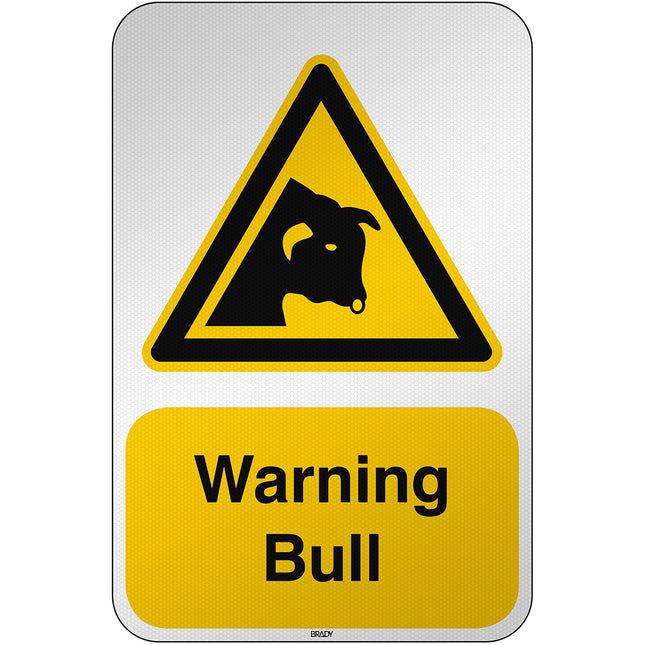 ISO Safety Sign  Warning Bull