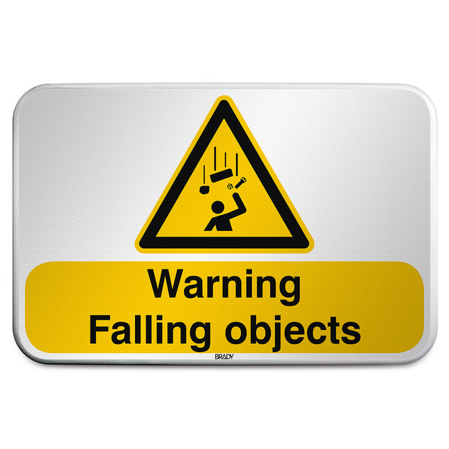 ISO Safety Sign  Warning Falling objects