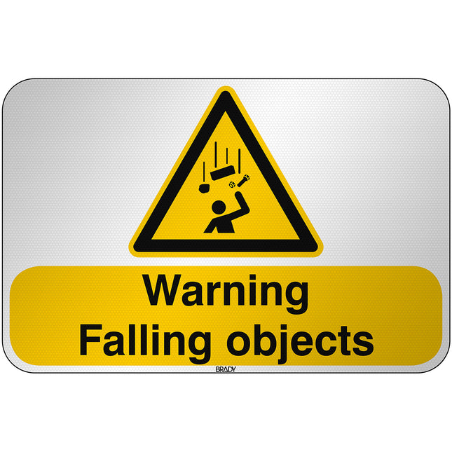 ISO Safety Sign  Warning Falling objects