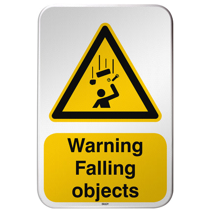 ISO Safety Sign  Warning Falling objects