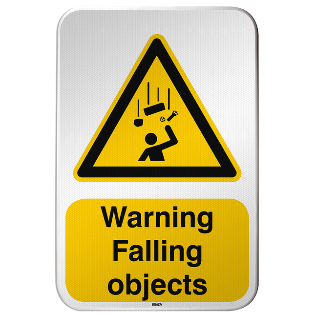 ISO Safety Sign  Warning Falling objects