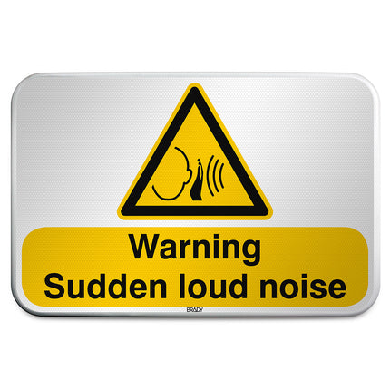 ISO Safety Sign  Warning Sudden loud noise