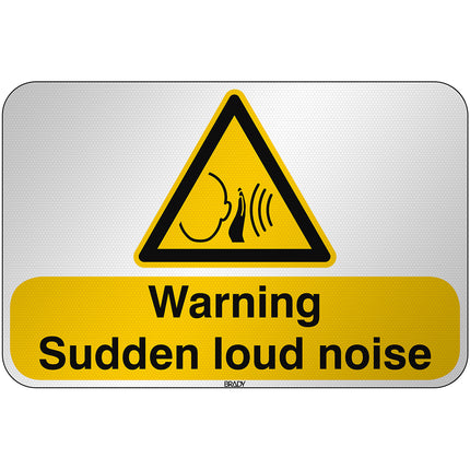 ISO Safety Sign  Warning Sudden loud noise