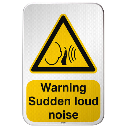 ISO Safety Sign  Warning Sudden loud noise