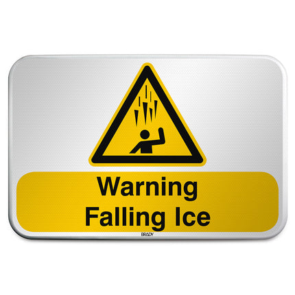 ISO Safety Sign  Warning Falling Ice