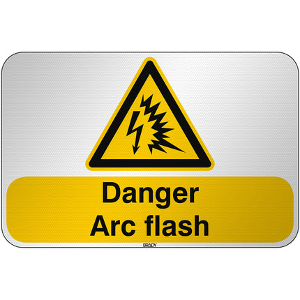 ISO Safety Sign  Warning Arc flash