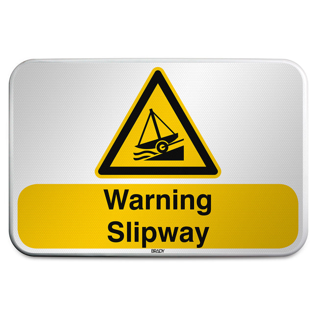 ISO Safety Sign  Warning Slipway
