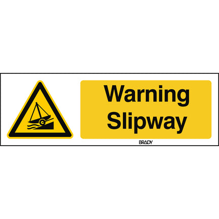 ISO Safety Sign  Warning Slipway