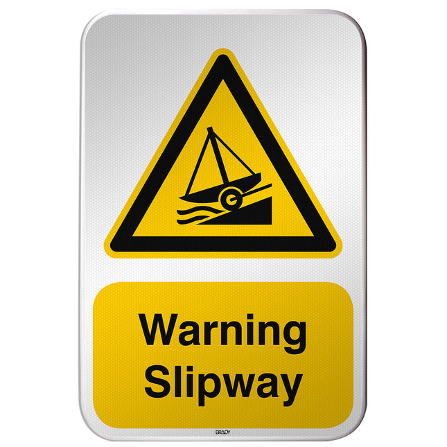 ISO Safety Sign  Warning Slipway