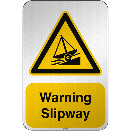 ISO Safety Sign  Warning Slipway