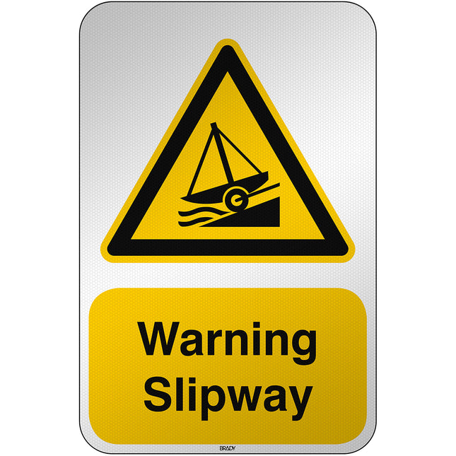 ISO Safety Sign  Warning Slipway