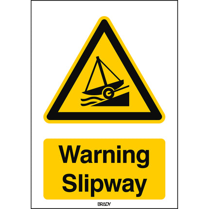 ISO Safety Sign  Warning Slipway
