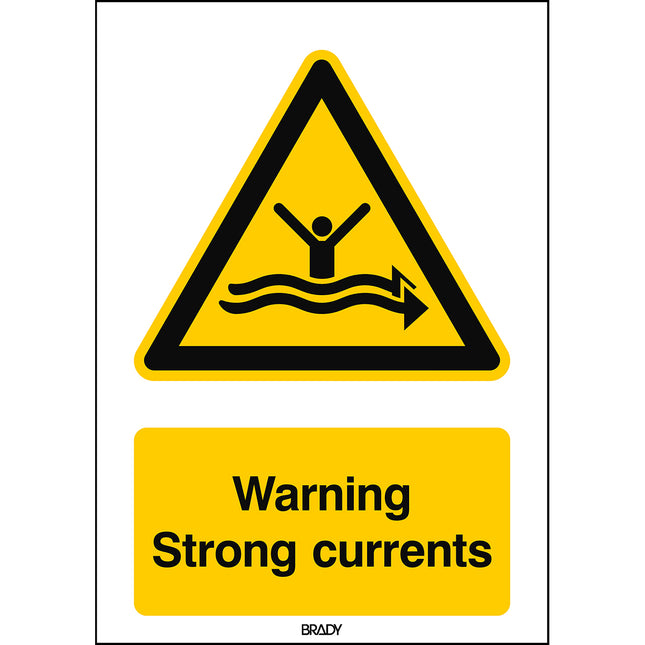 ISO Safety Sign  Warning Strong currents