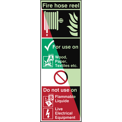 Glowinthedark safety sign