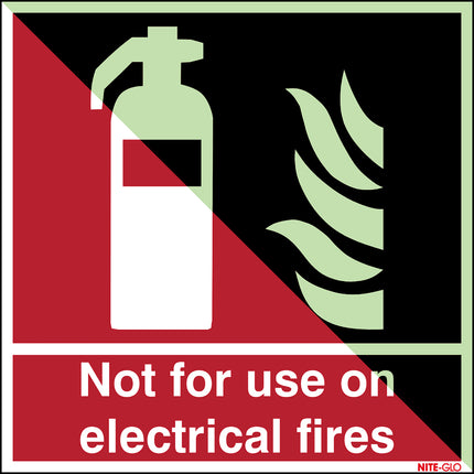 Glowinthedark safety sign