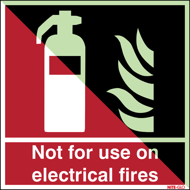Glowinthedark safety sign