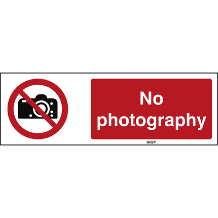 ISO Safety Sign  No photography