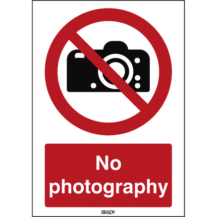 ISO Safety Sign  No photography
