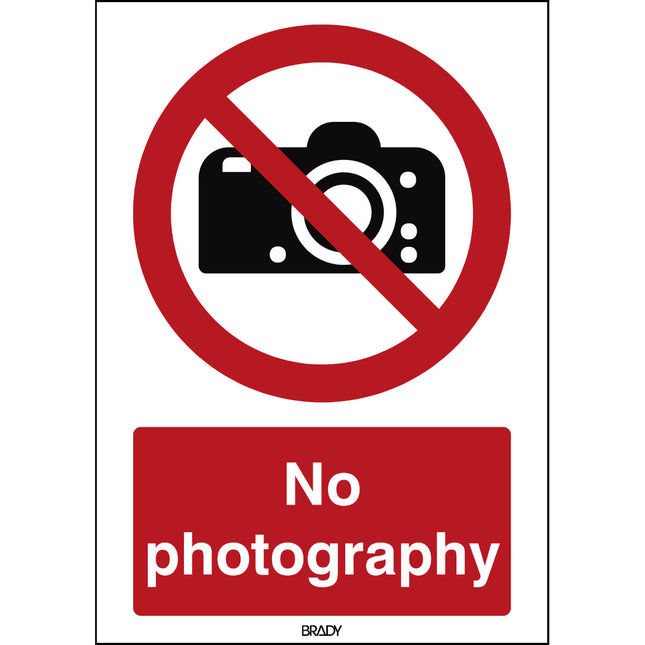 ISO Safety Sign  No photography