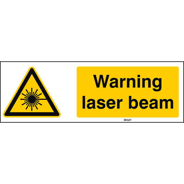ISO Safety Sign  Warning Laser beam