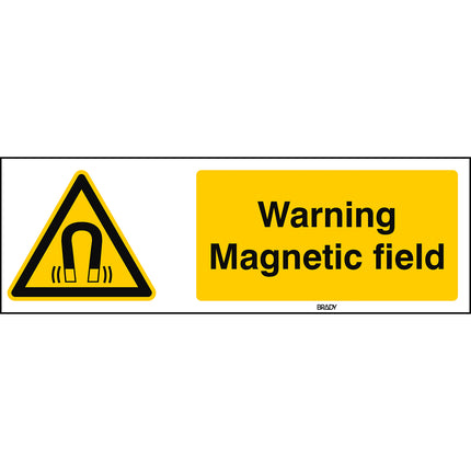 ISO Safety Sign  Warning Magnetic field
