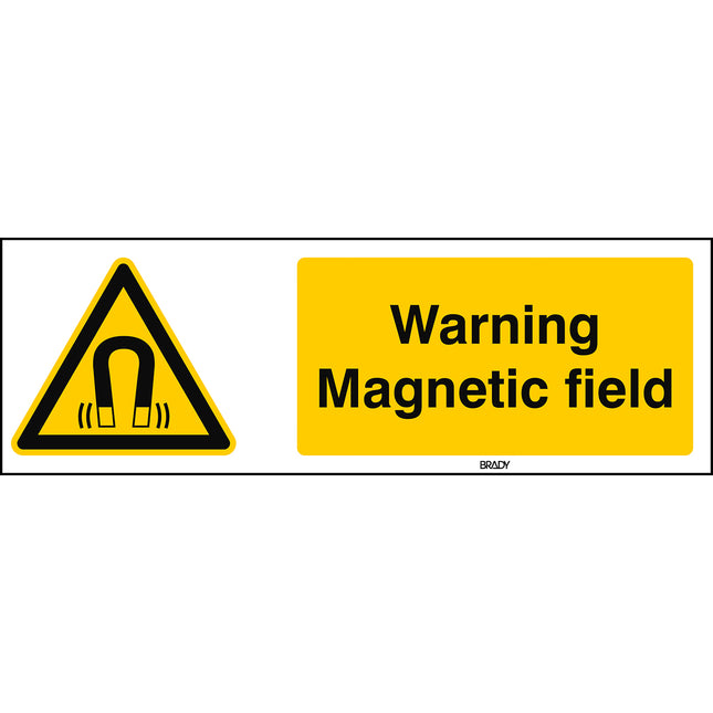 ISO Safety Sign  Warning Magnetic field