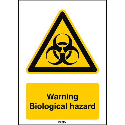 ISO Safety Sign  Warning Biological hazard