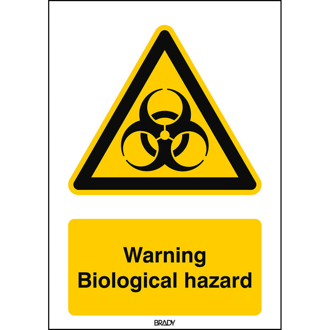 ISO Safety Sign  Warning Biological hazard