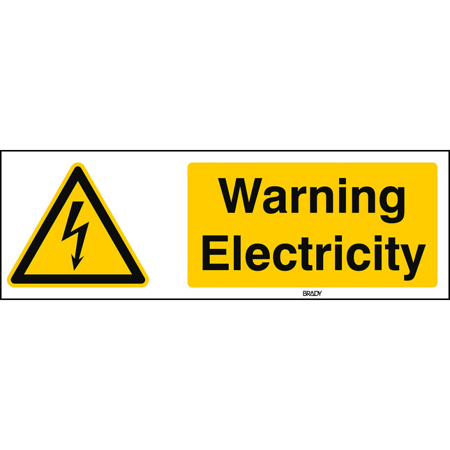ISO Safety Sign  Warning Electricity