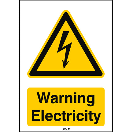 ISO Safety Sign  Warning Electricity