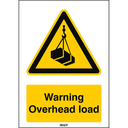 ISO Safety Sign  Warning Overhead load