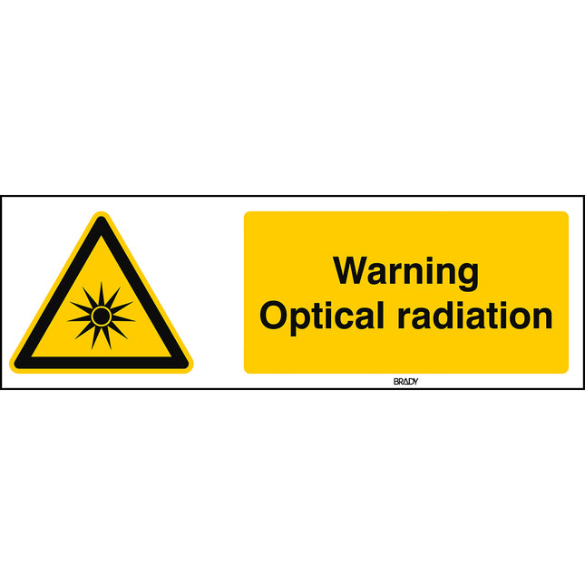 ISO Safety Sign  Warning Optical radiation