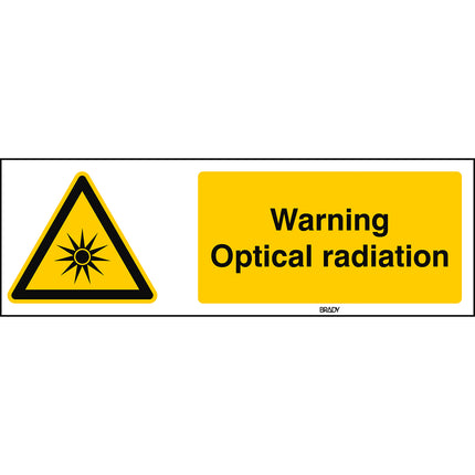 ISO Safety Sign  Warning Optical radiation