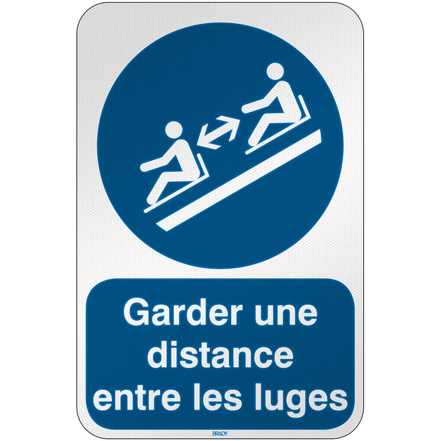ISO Safety Sign  Keep distances