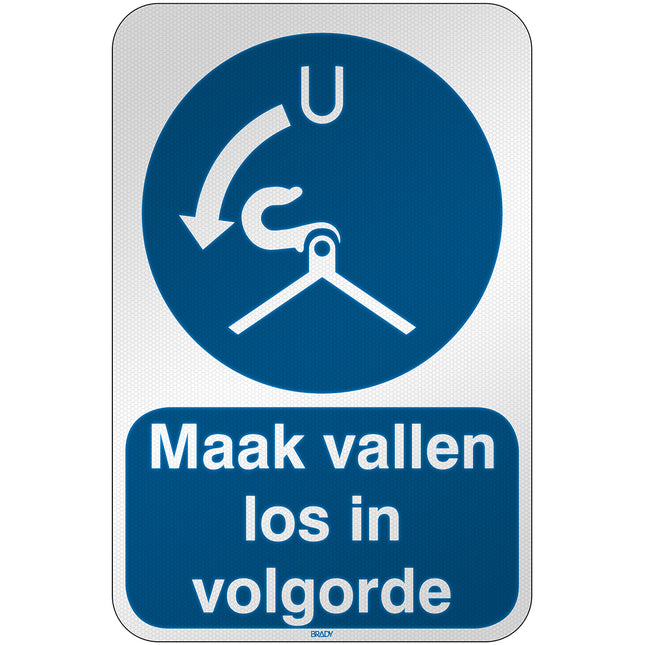 ISO Safety Sign  Release falls in launch sequence