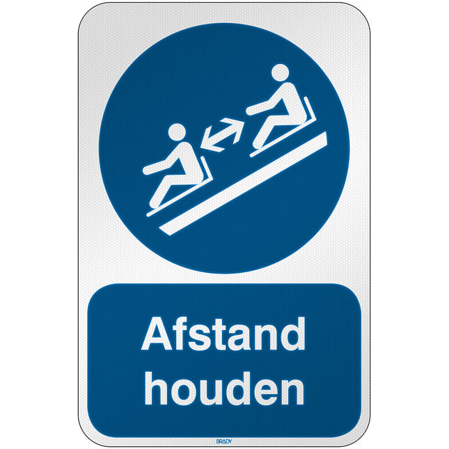 ISO Safety Sign  Keep distances