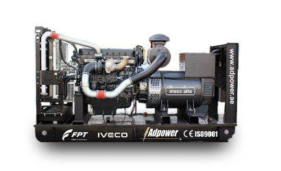 مولد ديزل 250 k.v.a – تبريد مائي، 400 فولت، بغطاء صامت ومفتوح