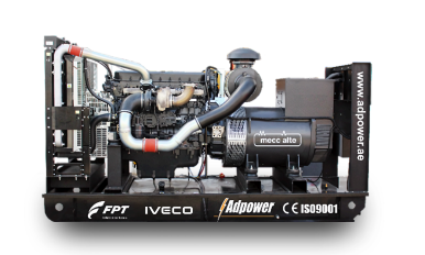 مولد ديزل 120 k.v.a – تبريد مائي، 400 فولت، بغطاء صامت ومفتوح (IA80)