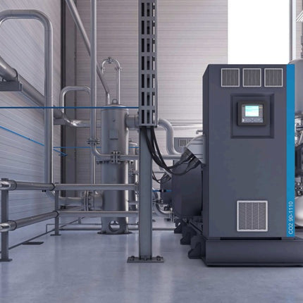 كمبريسر تعزيز CO₂ من أطلس كوبكو | خالي من الزيت وبضغط عالي