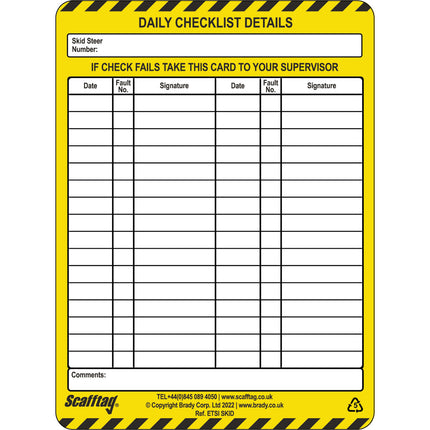 SkidSteer Tag Kit
