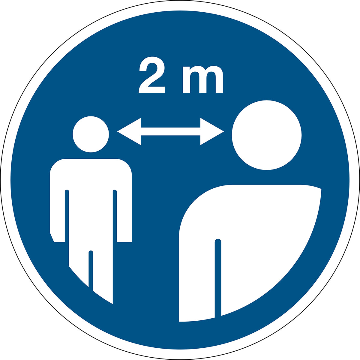 Safety Sign - Keep a safe distance of at least 2 metres – TOOLMART