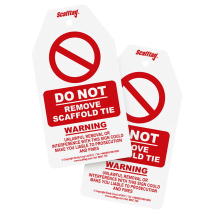 Structural Tie Warning Tags