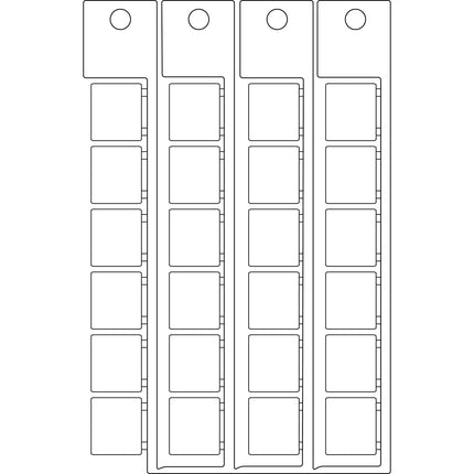 15x17mm white tag